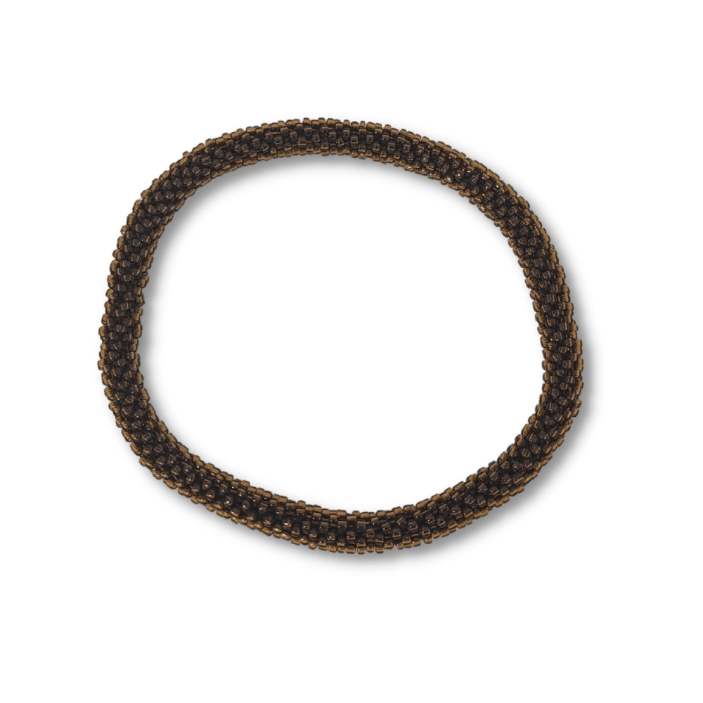 chocolate_brown_seed_bead_bangle